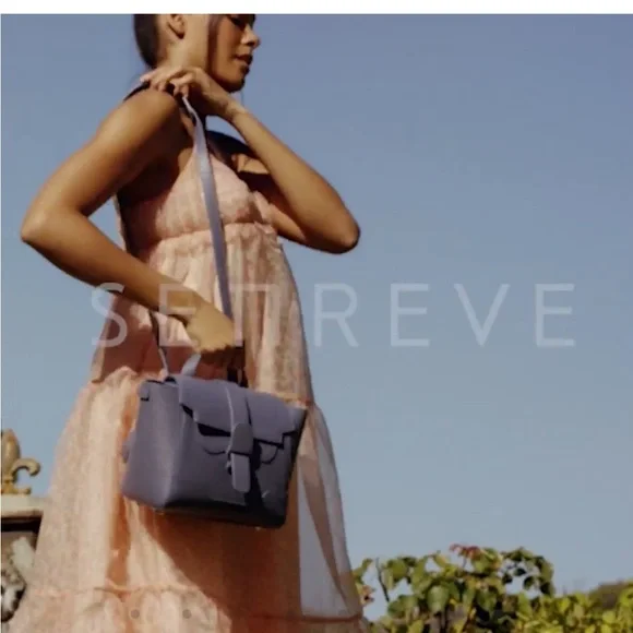 Pre-owned SENREVE Mini Maestra - Dolce leather/ Butterscotch color Gold hardware - Picture 6 of 9